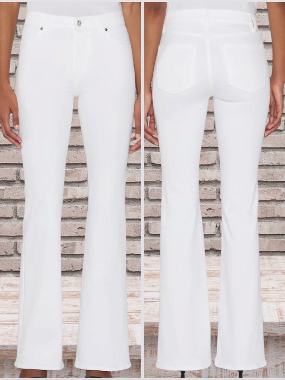 🌙✨ Frame Denim White High-Rise Jeans